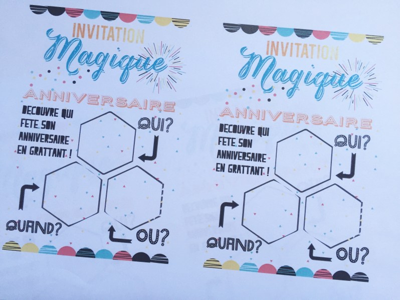 {Free printable} L'invitation magique à gratter!