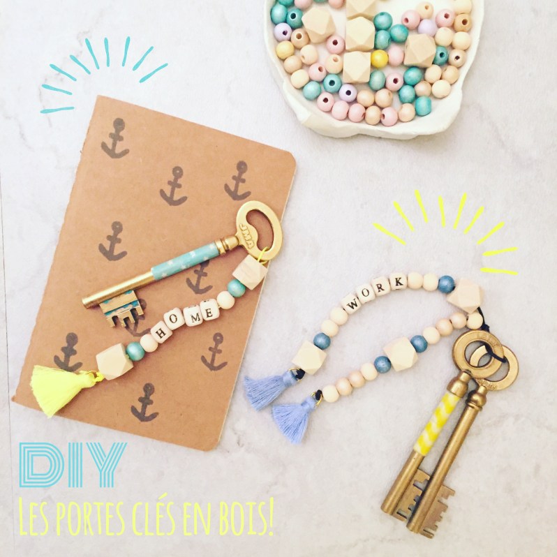 {DIY} Les portes clés en bois!