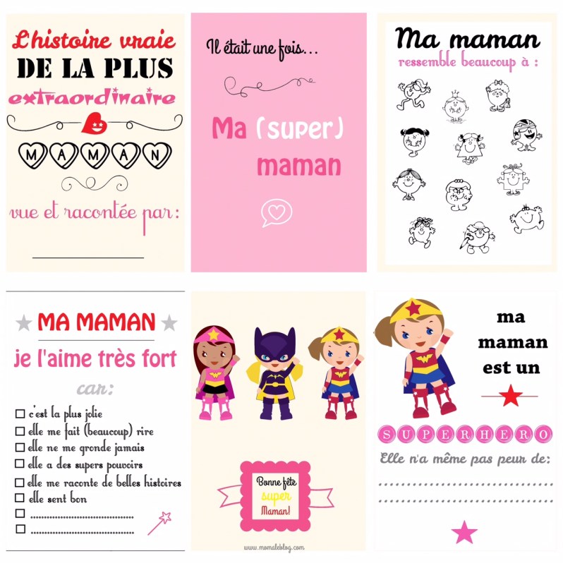Free printable : Cahier fête des mères by Moma le Blog