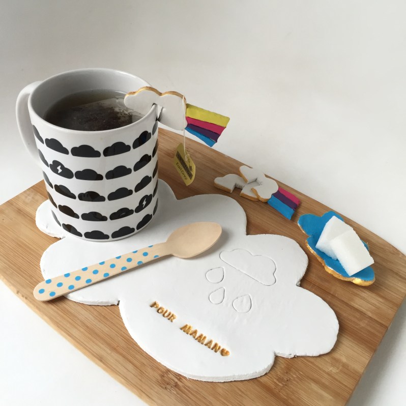 {DIY fête des mères} Le set à thé nuages!