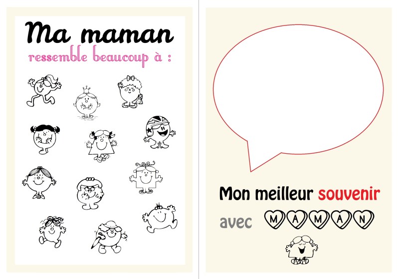 Free printable : Cahier fête des mères by Moma le Blog