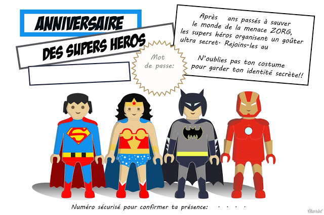 CARTE ANNIVERSAIRE PLAYMO HEROS TXT