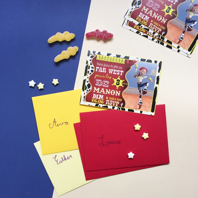 {Free printable} L'invitation de toys story pour un anniversaire de cowgirl!