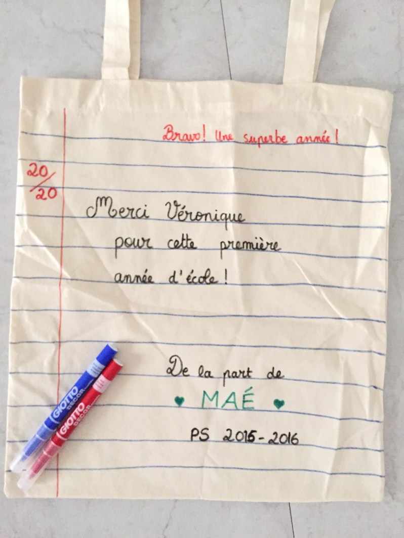 {DIY} Le tote bag spécial maîtresse!