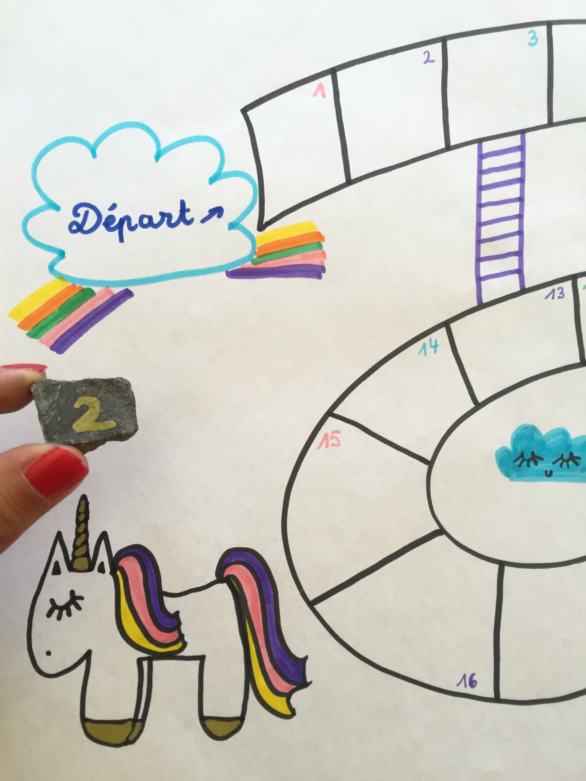 {DIY} Un jeu de l'oie d'été revisité!