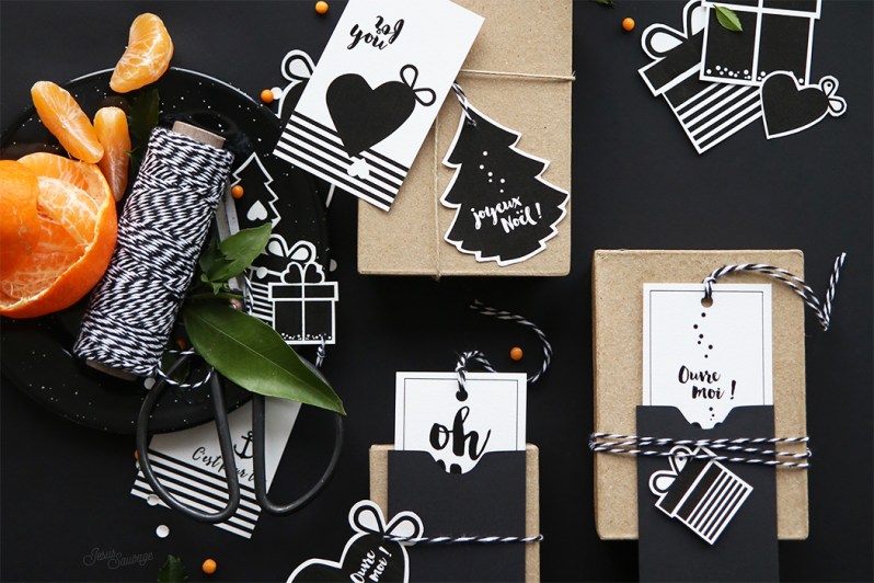 {Free Printable} Sélection d'étiquettes pour cadeaux de Noël !