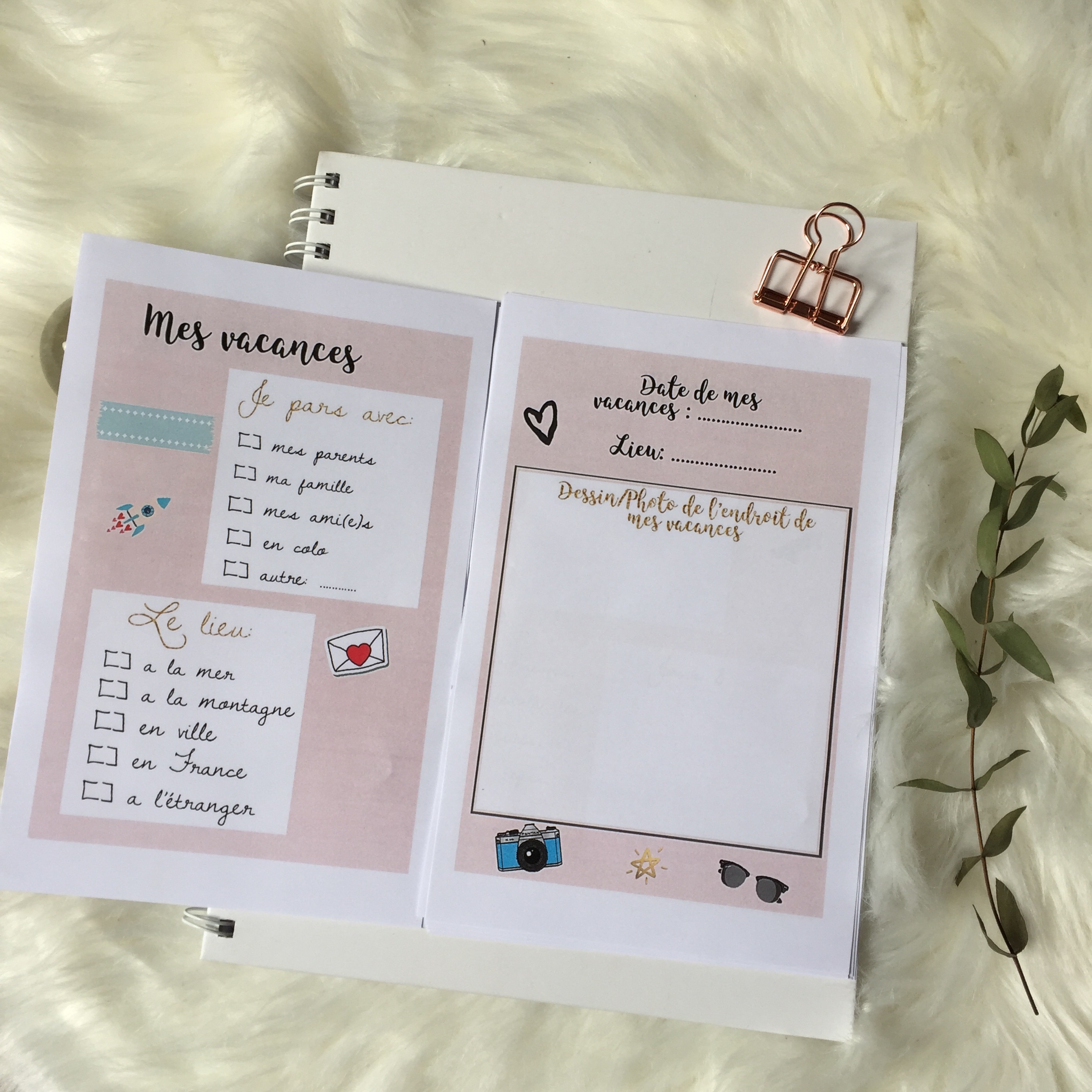 modèle carnet de voyage word